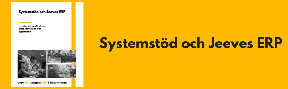 Systemstöd och Jeeves ERP om produkter och tjänster från Systemstöd 