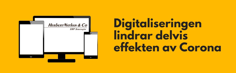 Digitaliseringen lindrar delvis effekten av Corona