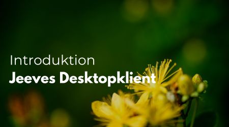 Introduktion till Jeeves ERP Desktopklient till Jeeves affärssystem