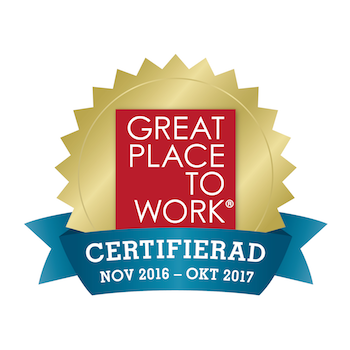 Great Place To Work certifierat