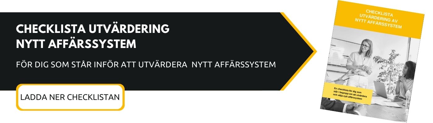 Ladda ner din egen checklista för utvärdering av nytt affärssystem (ERP) här