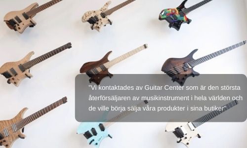 Guitar Center säljer elgitarrer från Strandberg Guitars 