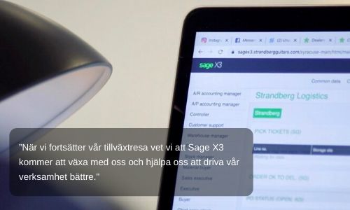 Stöd för tillväxt med Sage X3 affärssystem