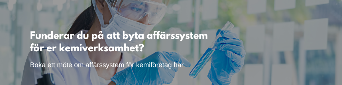 Affärssystem ERP för kemisk verksamhet – boka ett möte här