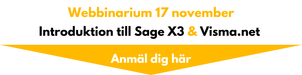 Webbinarium affärssystem november 2022: upptäck Visma.net och Sage X3
