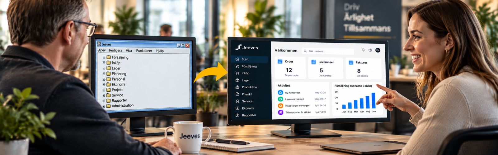 Övergång från Jeeves Classic Client till Jeeves Desktop Client