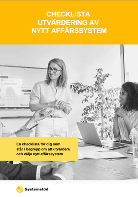 Checklista inför utvärdering av nytt affärssystem