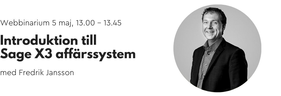 webbinarium: introduktion till Sage X3 affärssystem ERP